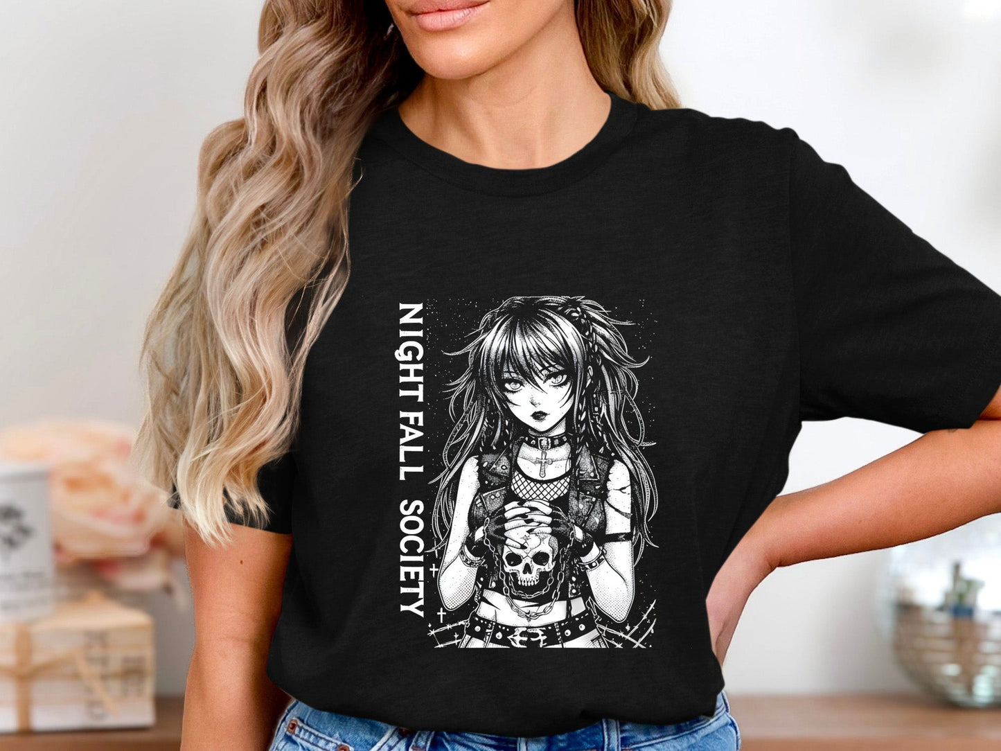 Night Fall Society Goth Anime T-Shirt