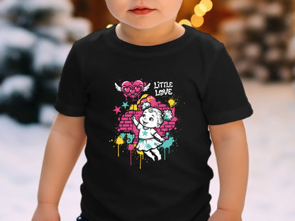 Little Love Graffiti Art Girl Graphic Tee