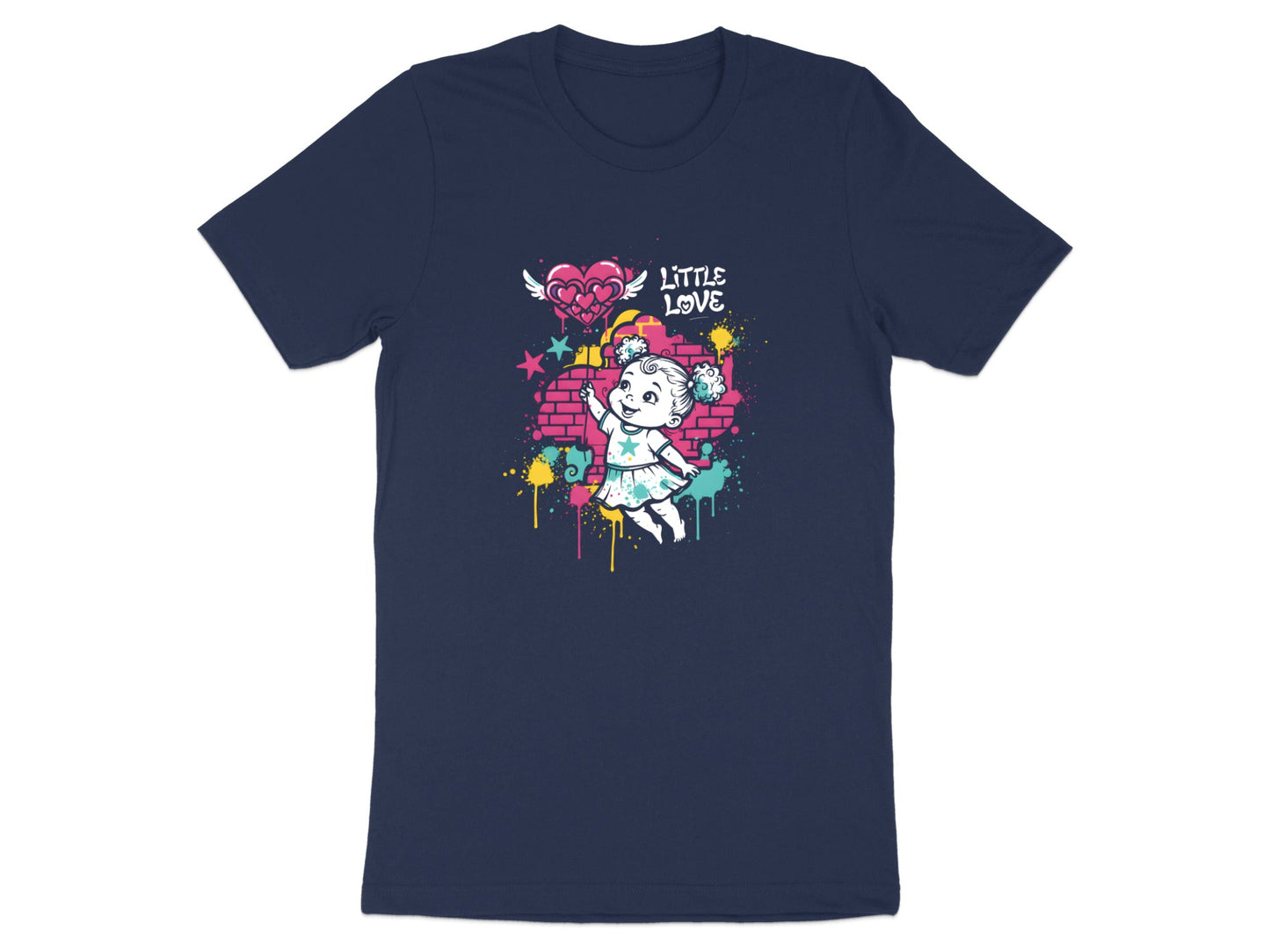 Little Love Graffiti Art Girl Graphic Tee
