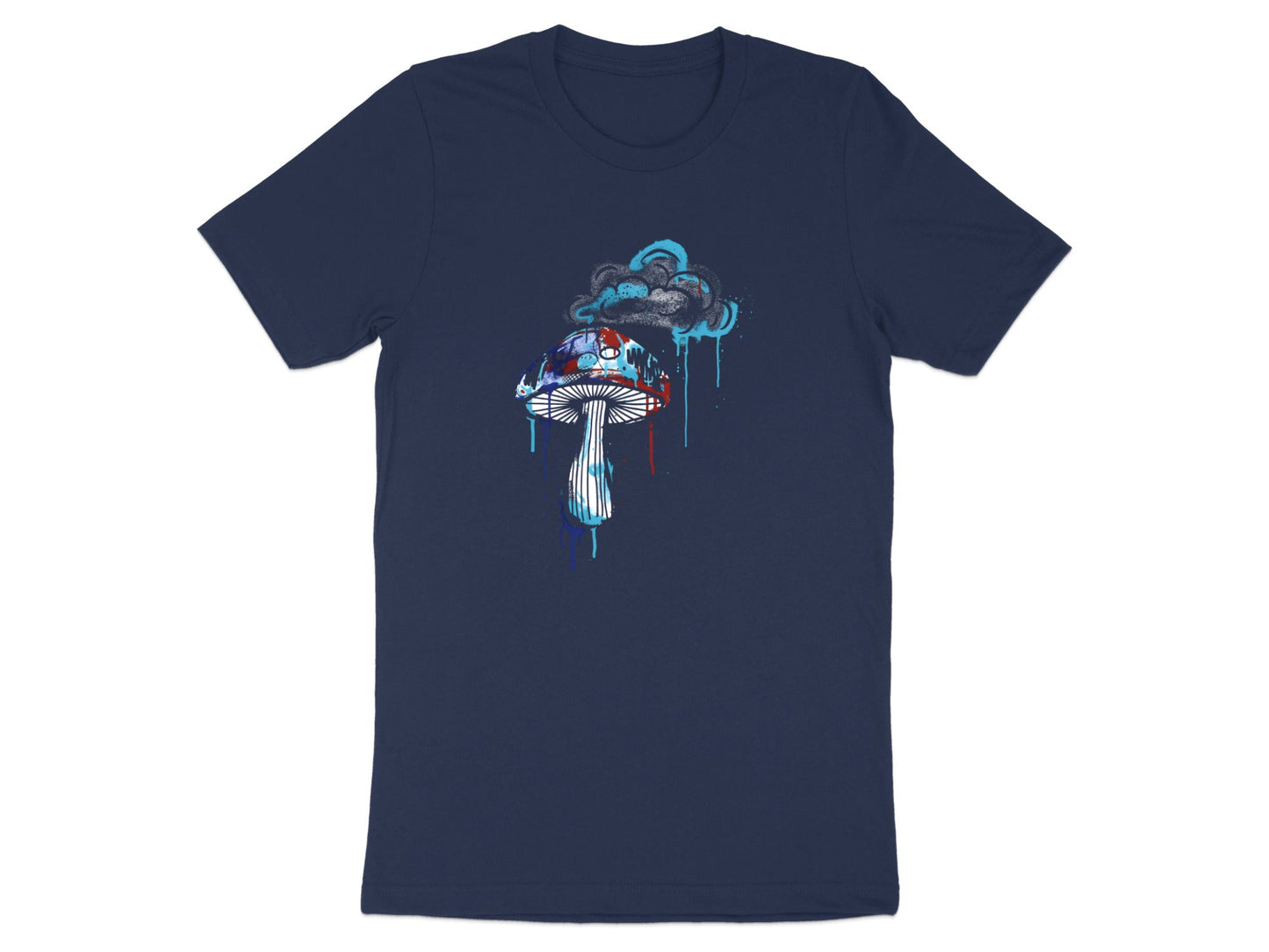 Graffiti Psychedelic Mushroom Drip Tee