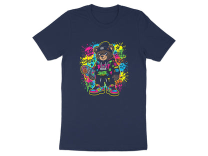 Street Style Graffiti Skater Bear Urban Graphic Tee
