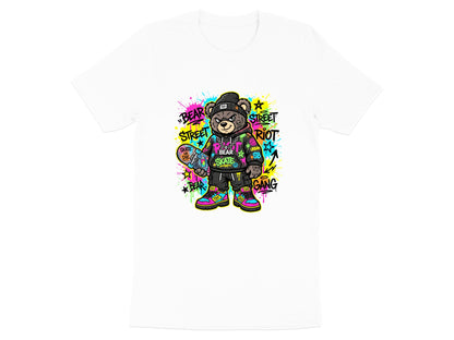 Street Style Graffiti Skater Bear Urban Graphic Tee
