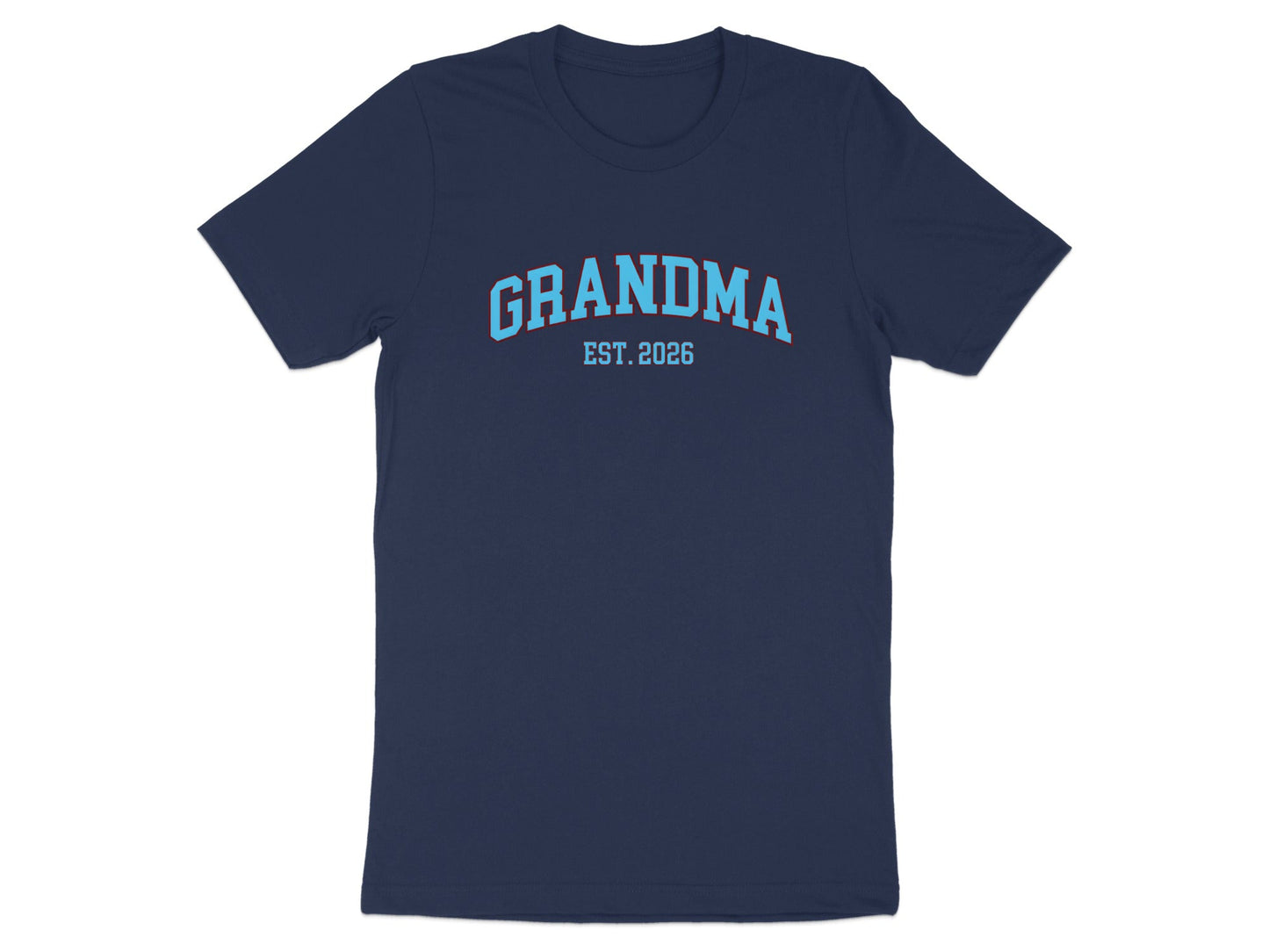 Grandma Est. 2026 Minimalist Sage Green Tee - New Grandparent Gift