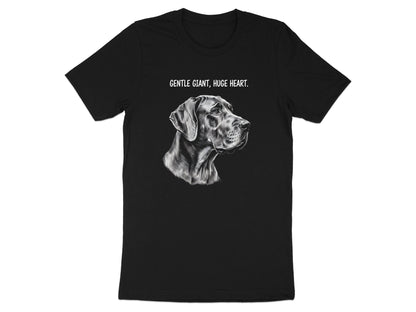 Great Dane 'Gentle Giant Huge Heart' Pencil Sketch Tee