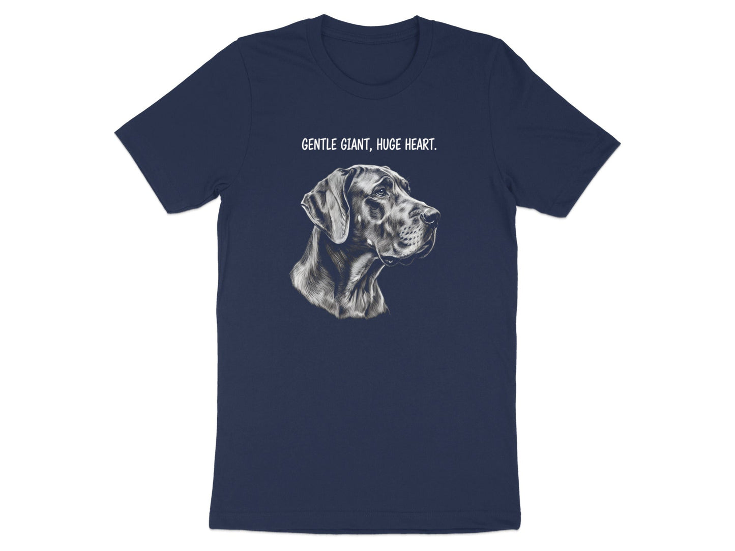 Great Dane 'Gentle Giant Huge Heart' Pencil Sketch Tee