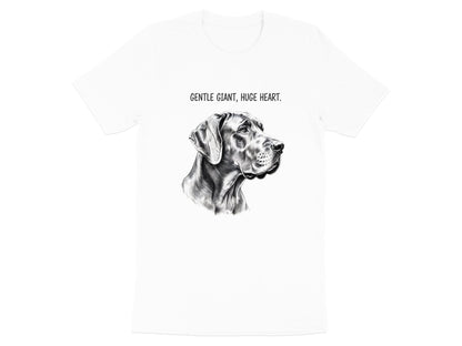 Great Dane 'Gentle Giant Huge Heart' Pencil Sketch Tee