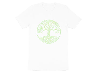 Green Line Art Celtic Tree of Life T-Shirt
