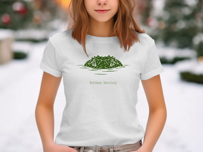 Northern Territory Crocodile Eyes T-Shirt - Lurking Croc