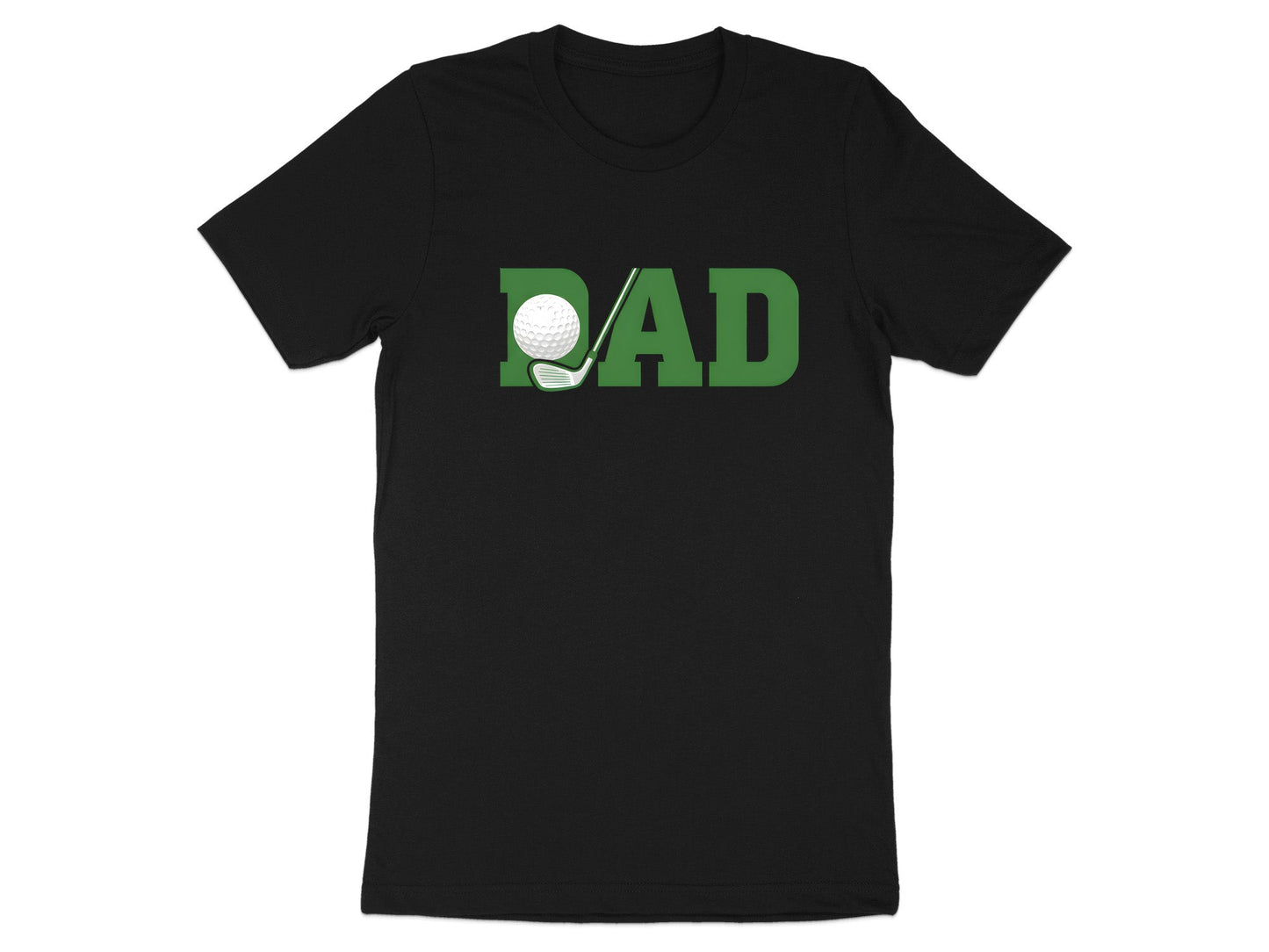 Golf Dad Green Block Text T-Shirt