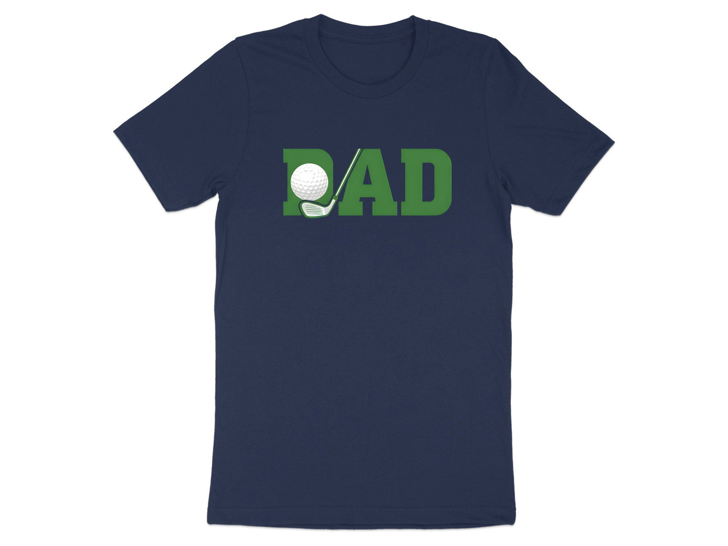 Golf Dad Green Block Text T-Shirt