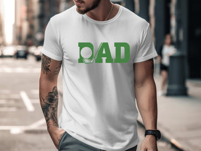 Golf Dad Green Block Text T-Shirt