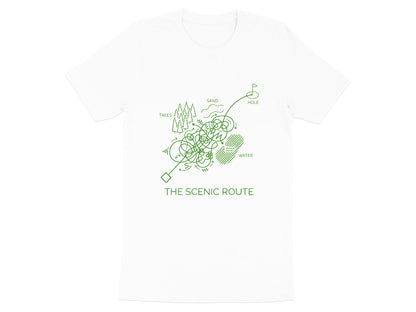 The Scenic Route Funny Golf Map T-Shirt