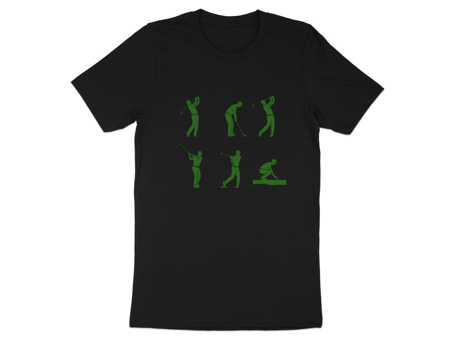 Golf Swing Mechanics Silhouette Graphic T-Shirt