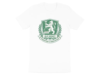 Old Money Tradition & Innovation Crest T-Shirt - Forest Green Graphic Tee