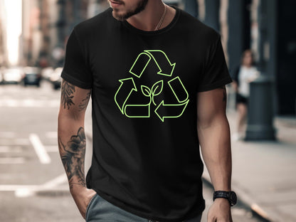 Green Recycle Symbol Sprout Tee