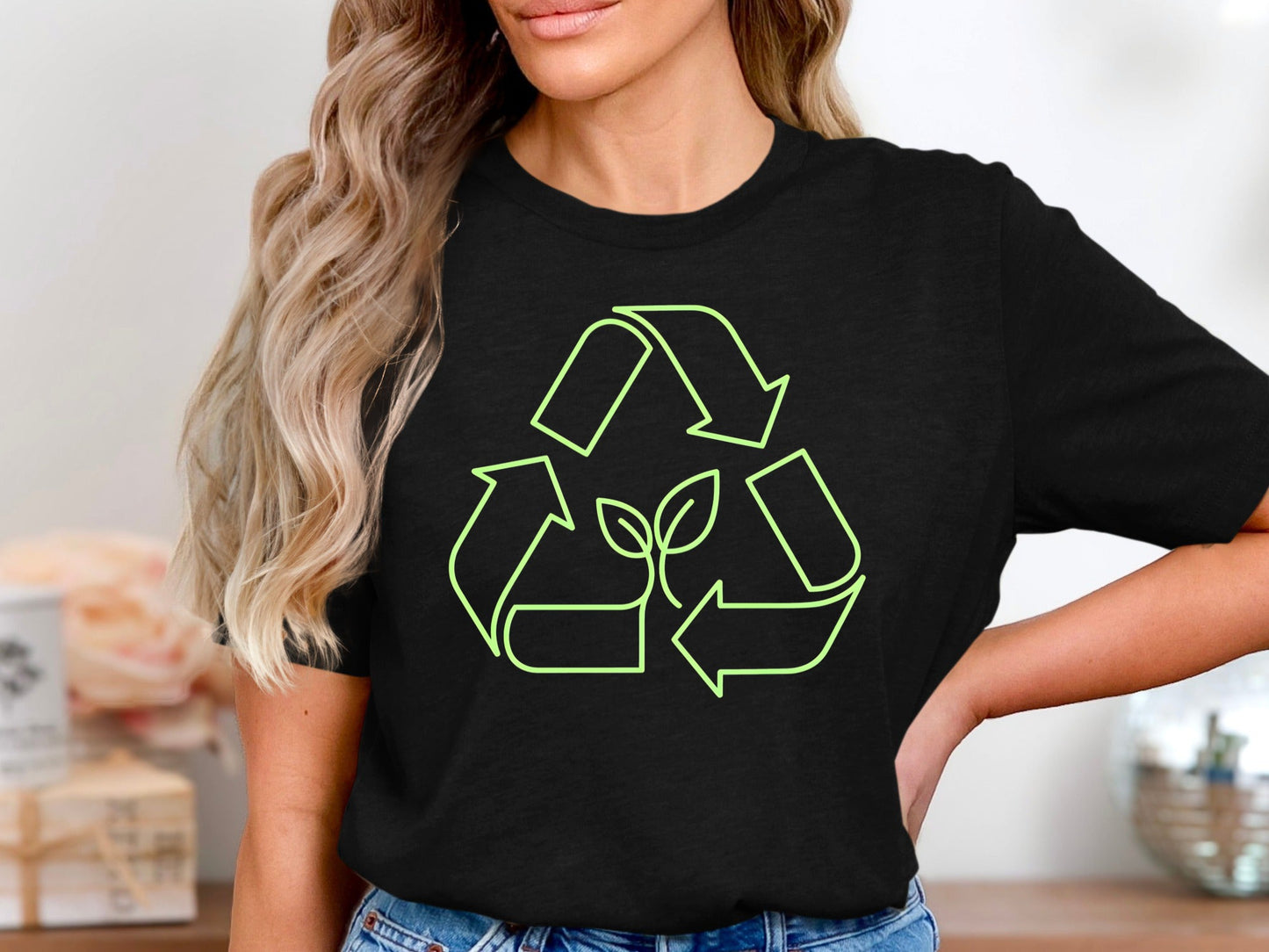 Green Recycle Symbol Sprout Tee