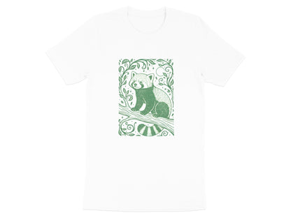 Vintage Style Red Panda Forest Illustration T-Shirt