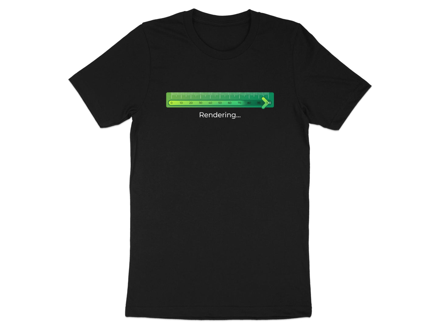 Architectural Rendering Progress Bar T-Shirt - 'Rendering...' Tee