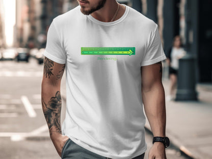 Architectural Rendering Progress Bar T-Shirt - 'Rendering...' Tee