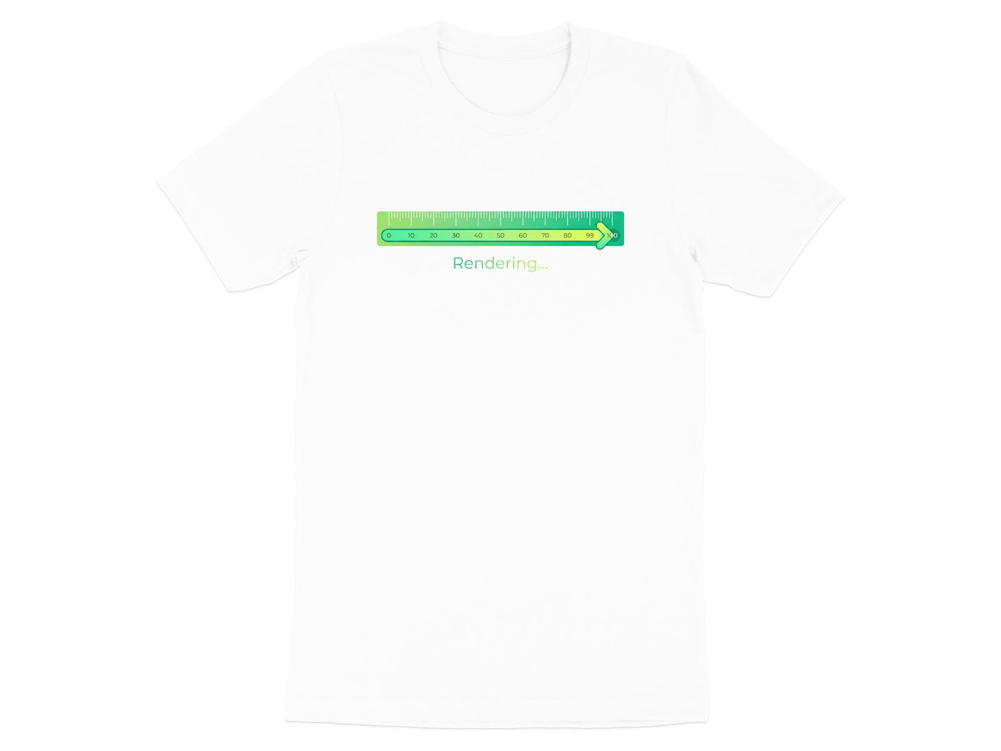 Architectural Rendering Progress Bar T-Shirt - 'Rendering...' Tee