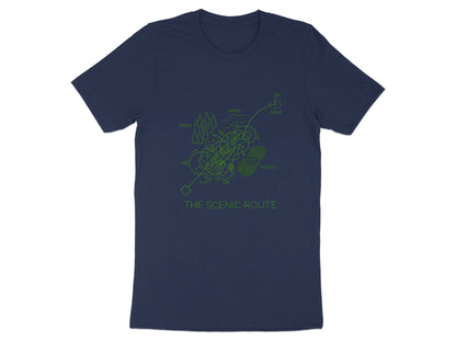 The Scenic Route Funny Golf Map T-Shirt