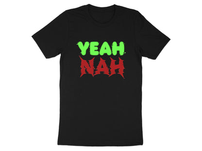 Yeah Nah Glitched Text Australian Slang Tee