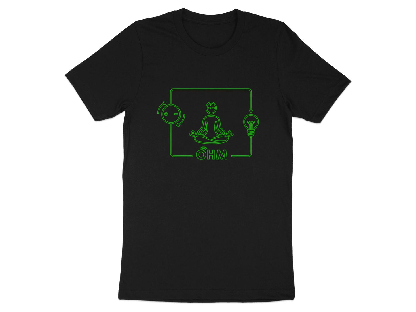 Yoga Ohm Circuit T-Shirt - Zen Electrician Zen  Tee