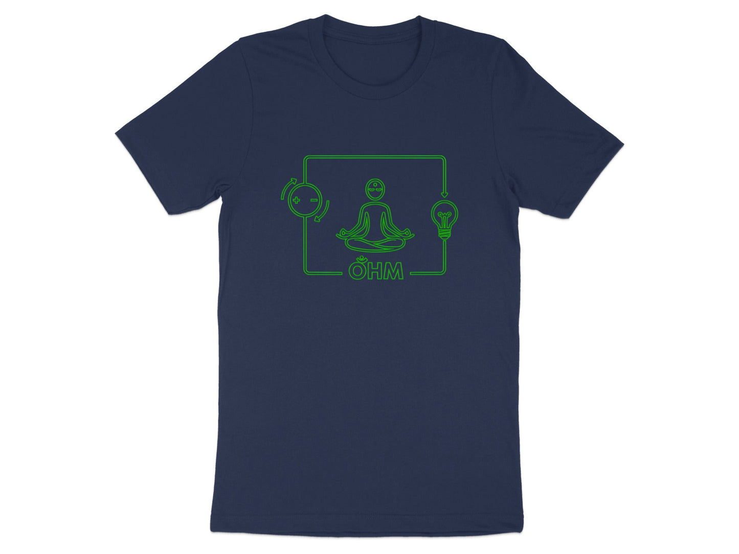 Yoga Ohm Circuit T-Shirt - Zen Electrician Zen  Tee
