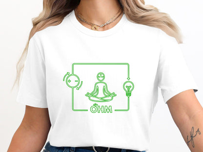 Yoga Ohm Circuit T-Shirt - Zen Electrician Zen  Tee