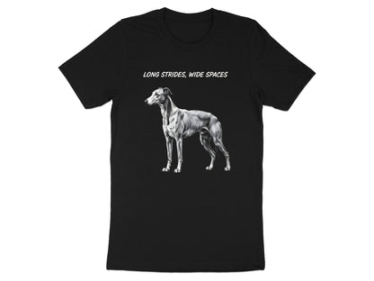 Greyhound 'Long Strides Wide Spaces' Artistic T-Shirt