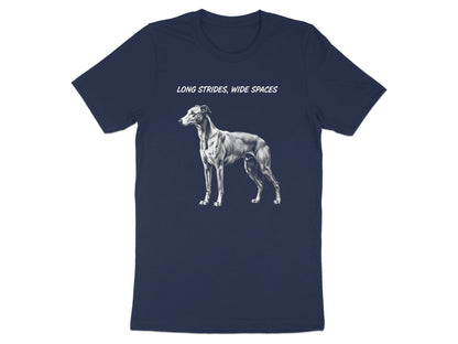 Greyhound 'Long Strides Wide Spaces' Artistic T-Shirt