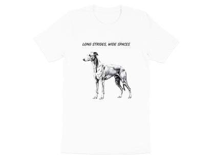 Greyhound 'Long Strides Wide Spaces' Artistic T-Shirt