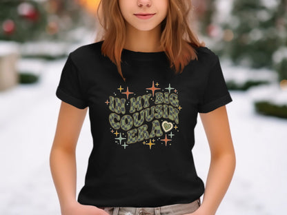 Groovy Big Cousin Era Retro Typography Tee