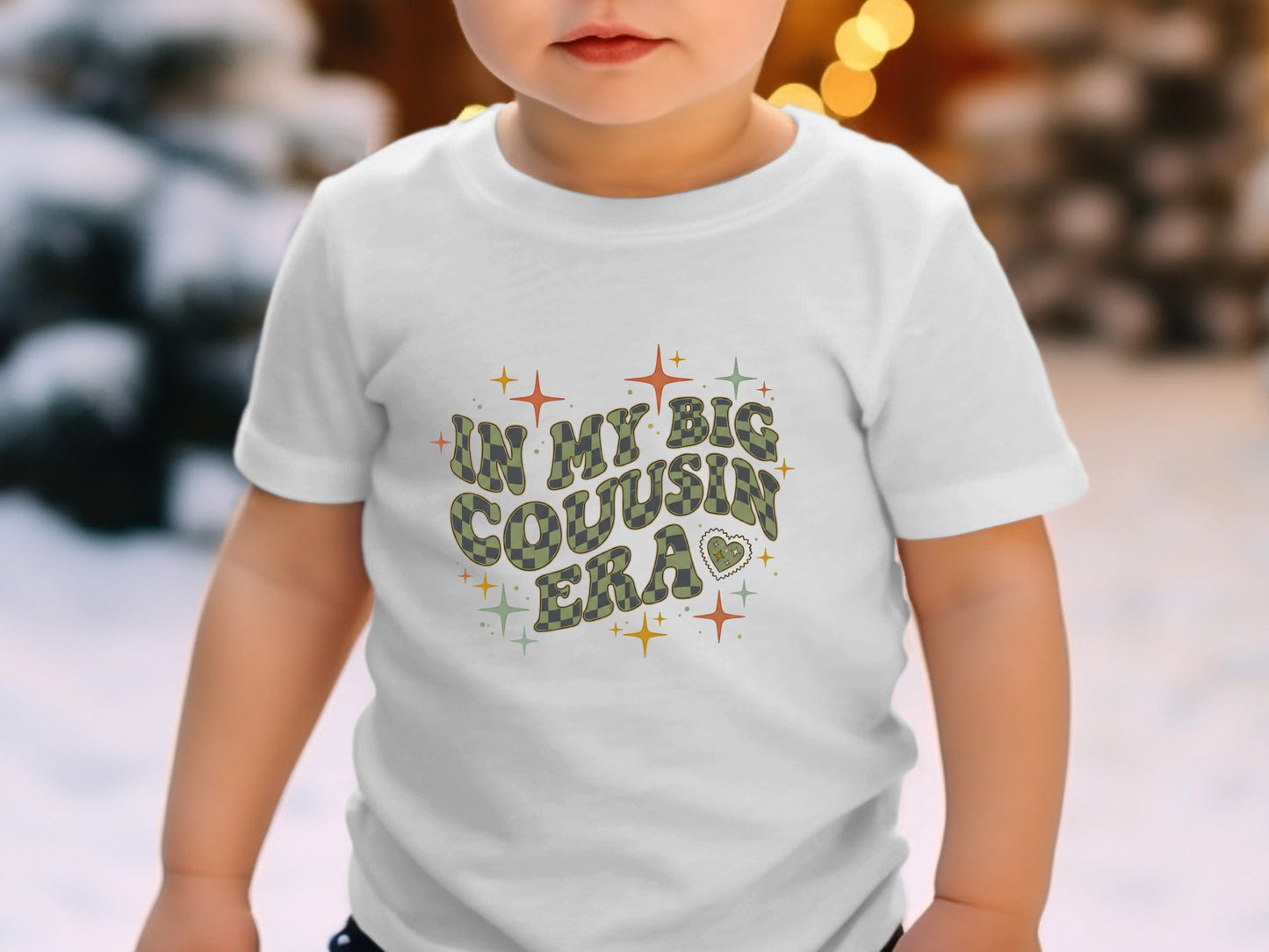 Groovy Big Cousin Era Retro Typography Tee