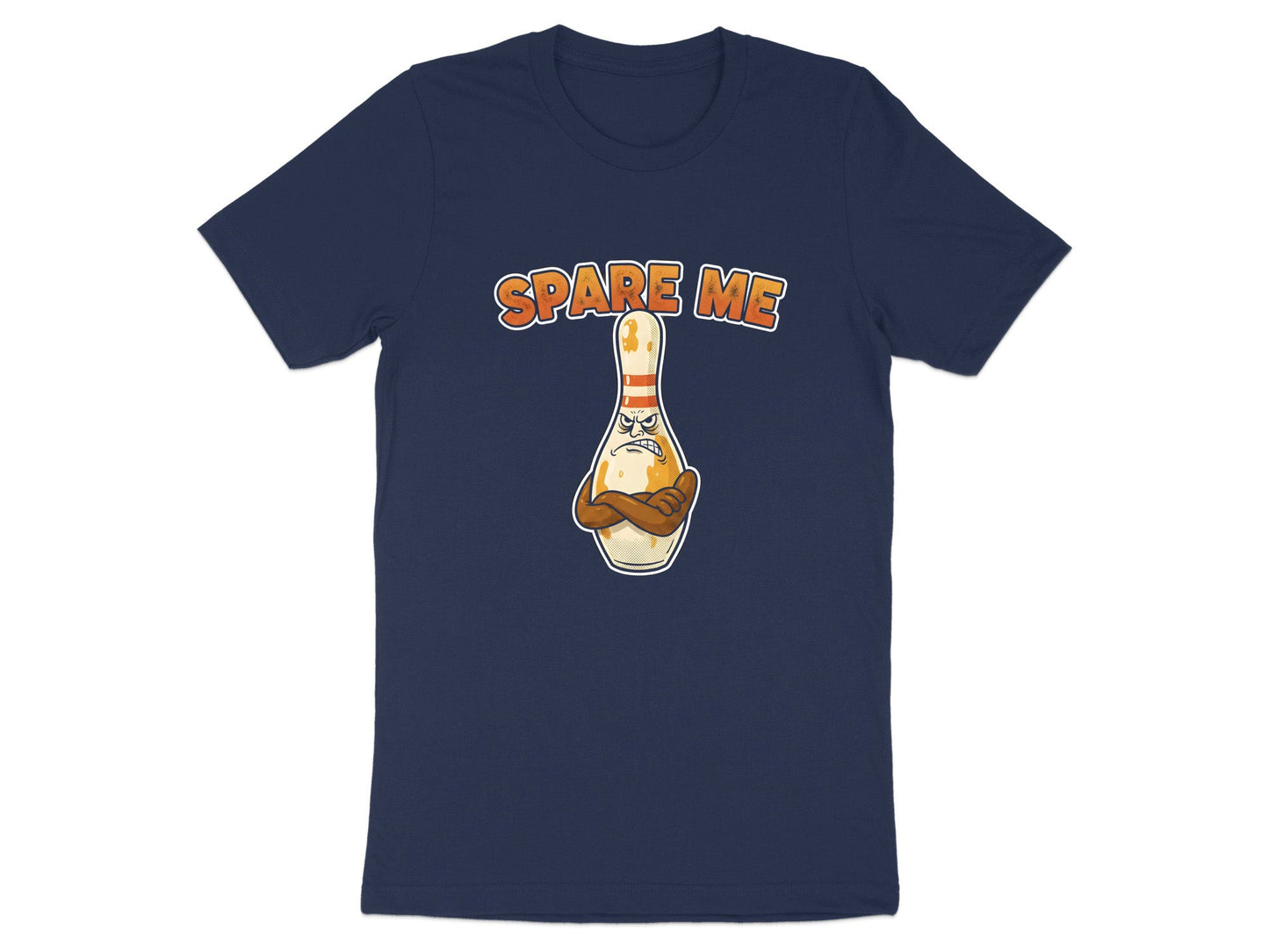Spare Me Grumpy Bowling Pin Funny T-Shirt