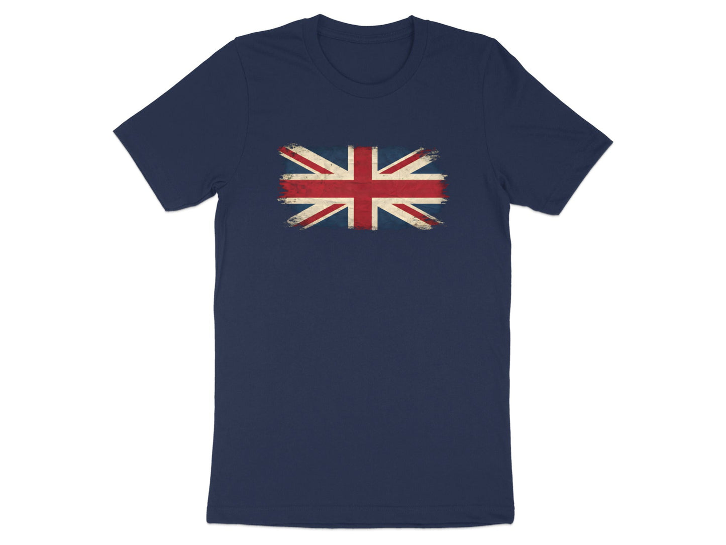 Grunge Union Jack Flag T-Shirt - Vintage Distressed Style