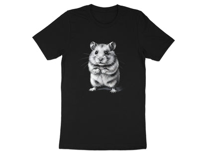 Adorble Hamster Pencil Sketch Artistic T-Shirt