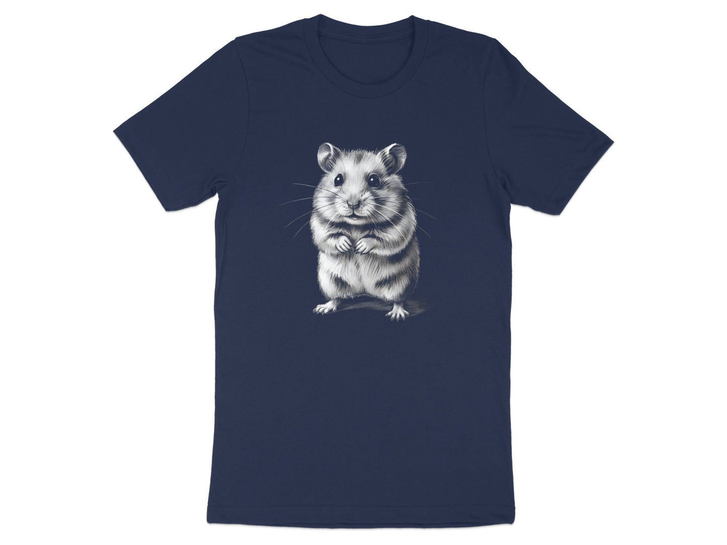 Adorble Hamster Pencil Sketch Artistic T-Shirt