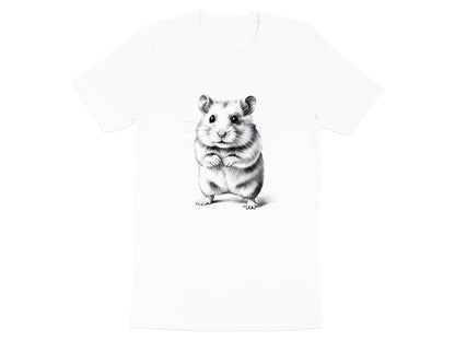 Adorble Hamster Pencil Sketch Artistic T-Shirt