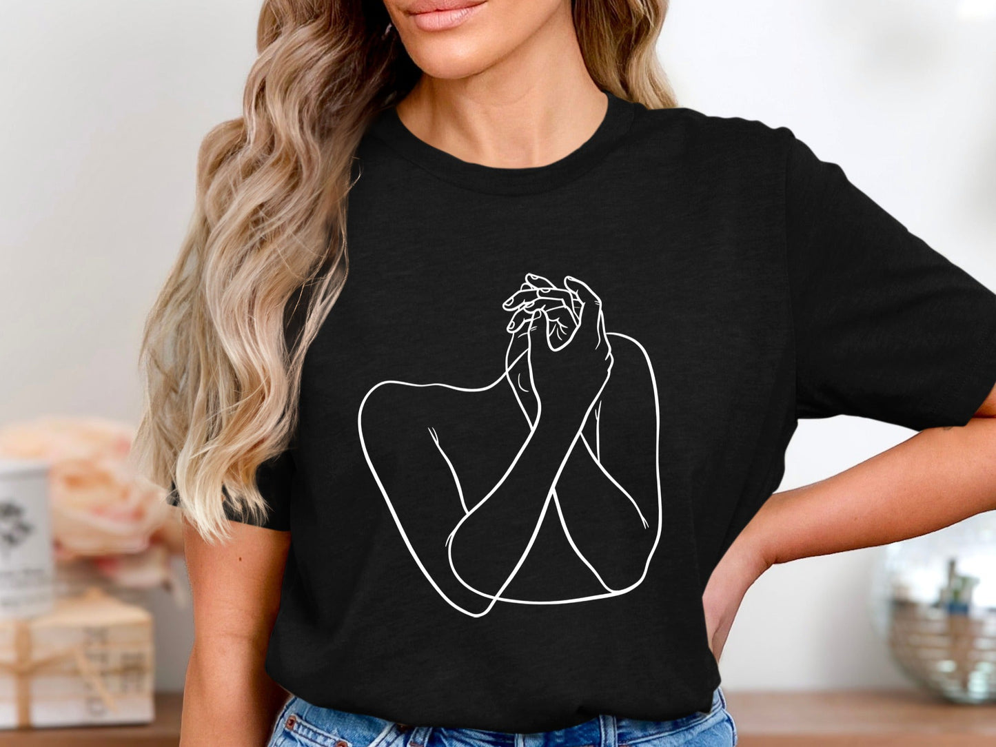 Hidden Thoughts Minimalist Line Art Tee