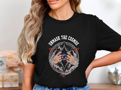 Unmask The Cosmos Occult Eye Graphic Shirt