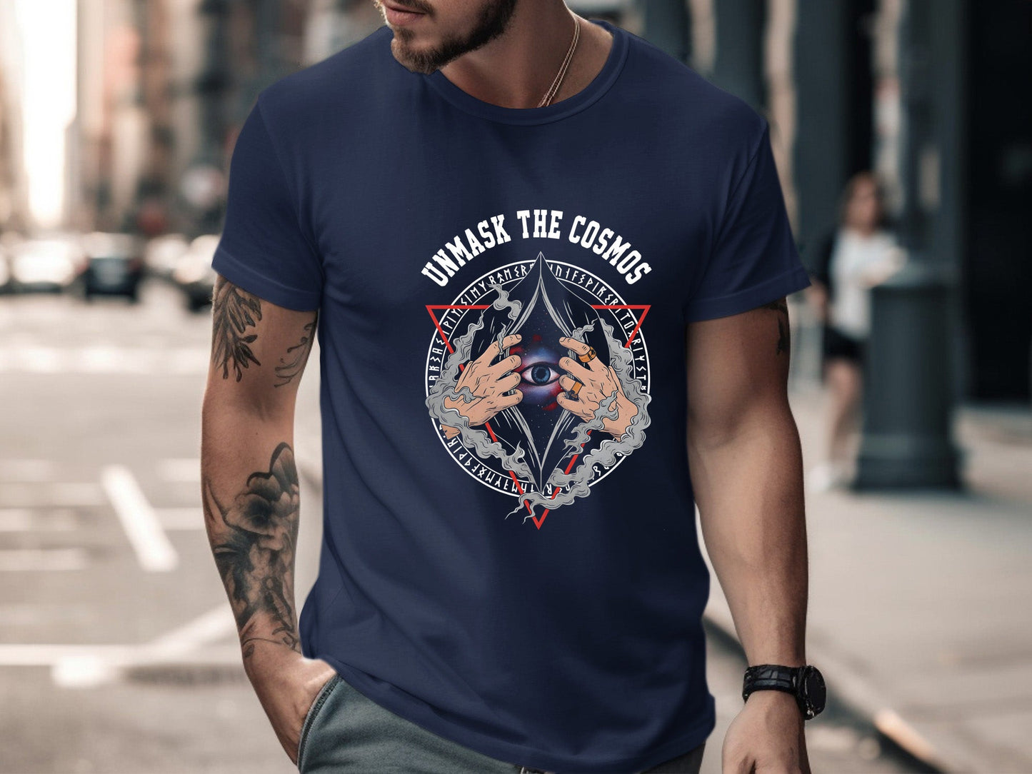 Unmask The Cosmos Occult Eye Graphic Shirt