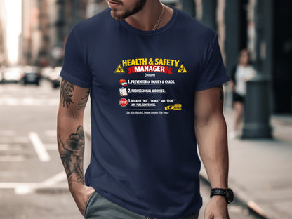 Health & Safety Manager Definition T-Shirt - Funny OHS Tee
