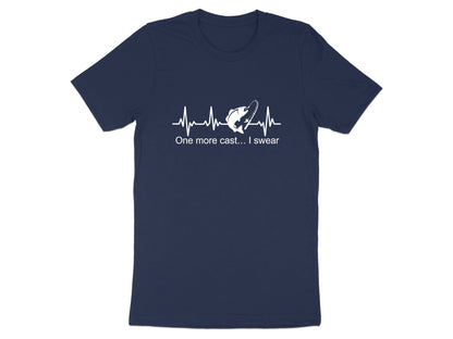 One More Cast Heartbeat Fishing T-Shirt