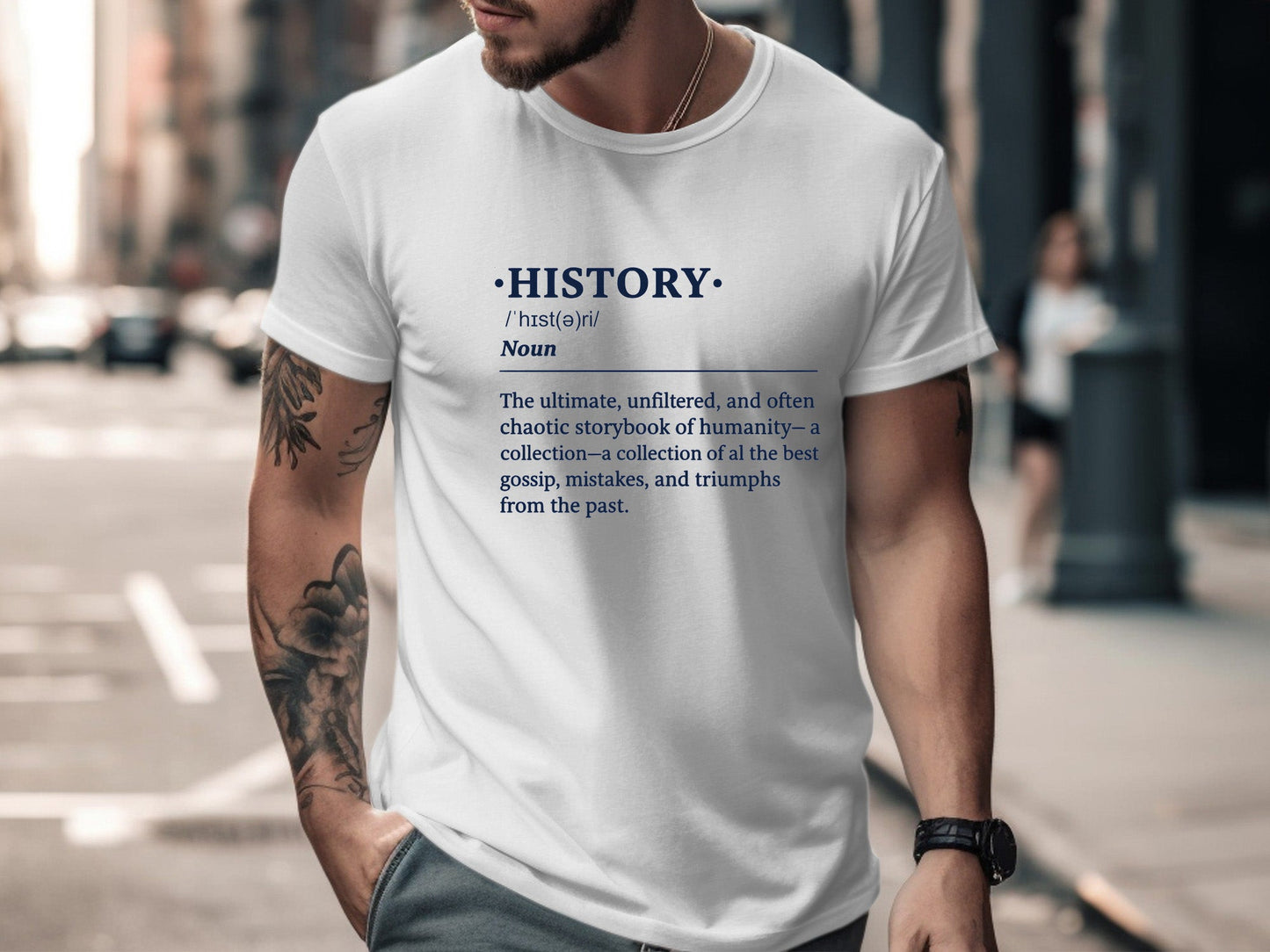 History Definition T-Shirt  Academic Graphic Tee