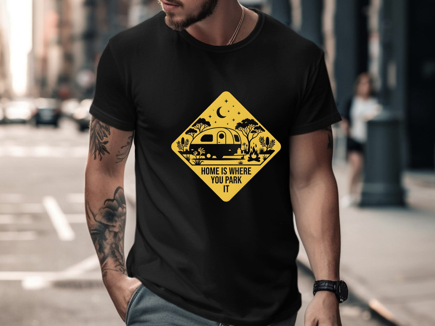 Home Is Where You Park It Caravan Sign T-Shirt