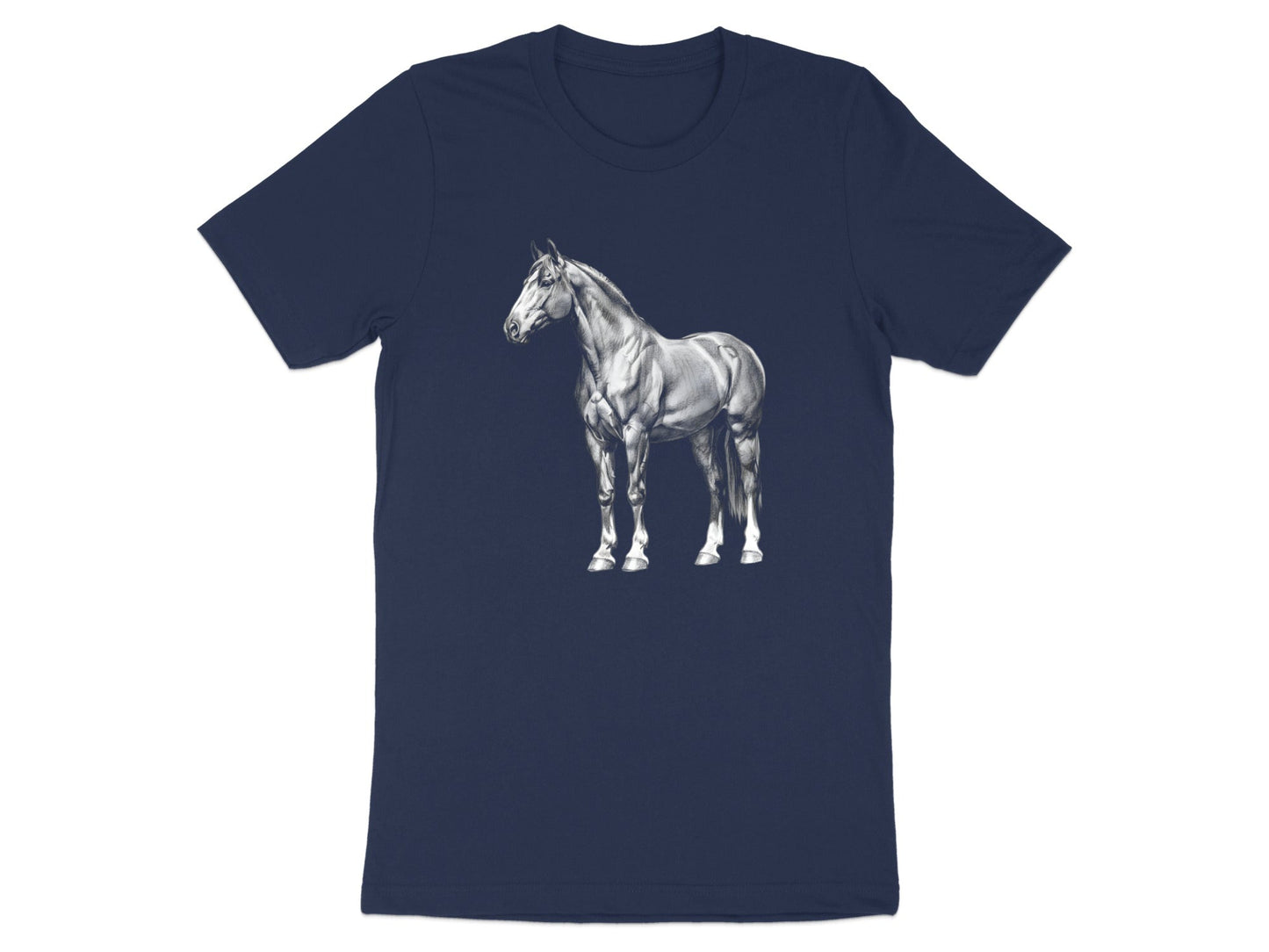 Majestic Horse Full Body Pencil Drawing T-Shirt