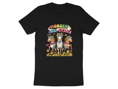 Horses Are Stars Superhero T-Shirt - Retro Kids Pony Art