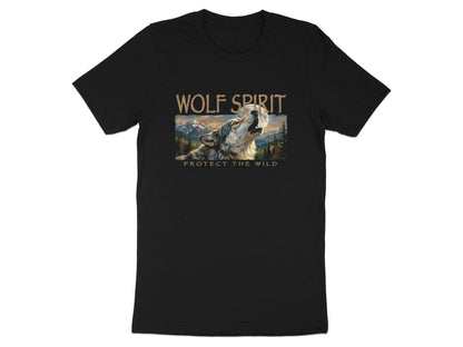 Wolf Spirit Protect the Wild T-Shirt - Nature Landscape Art