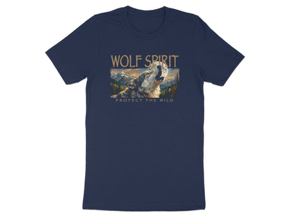 Wolf Spirit Protect the Wild T-Shirt - Nature Landscape Art